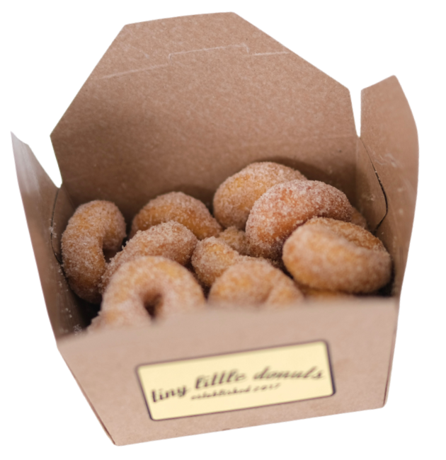 image of a tiny little donuts box filled with little donuts