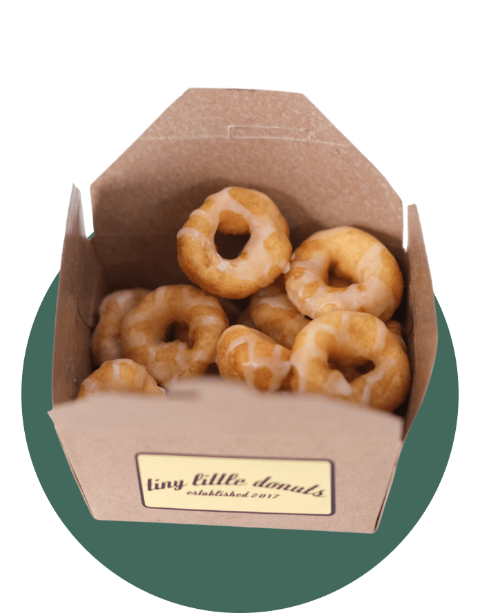 Box of glazed donuts