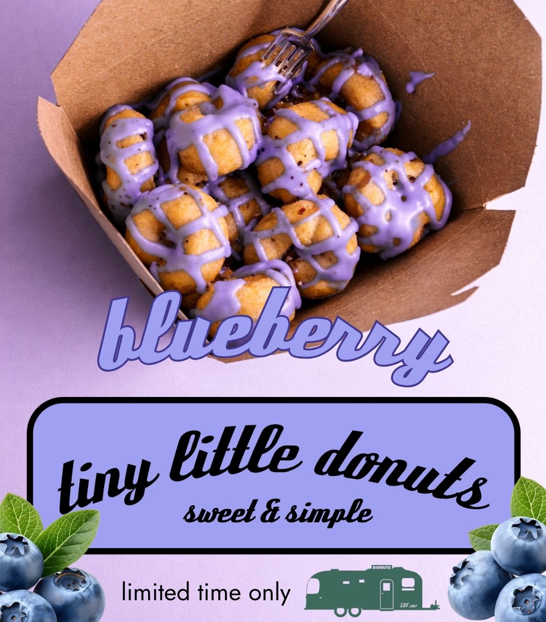 box of powdered sugar donuts